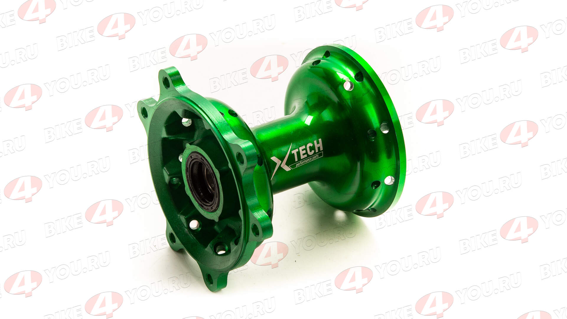 Ступица передняя CNC (R21" d=15mm) зеленая X-TECH Ступица передняя CNC (R21" d=15mm) зеленая X-TECH